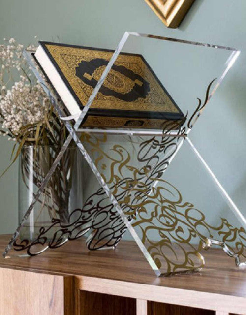Crystal rehal book stand