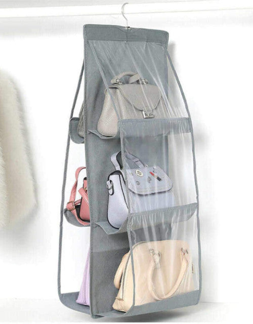 Foldable Handbag Storage 6 Pocket Organizer